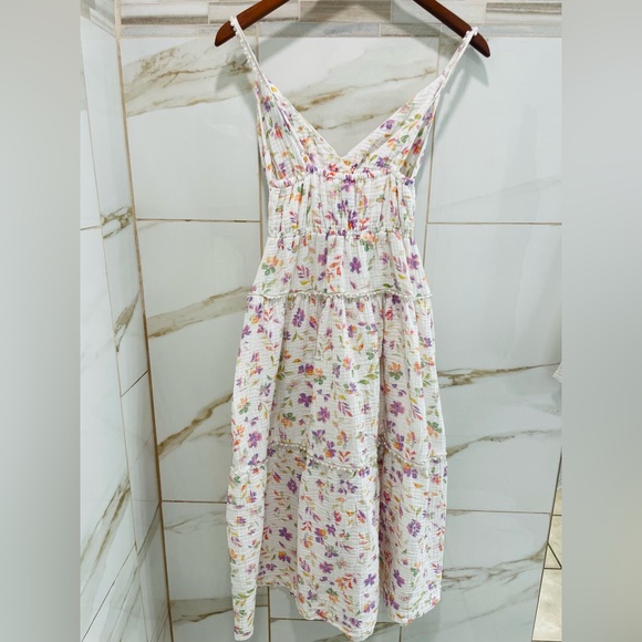 Wildfox couture Delphine Floral Tiered Midi Sundress XS Cottagecore Summer Dress - Picture 12 of 15